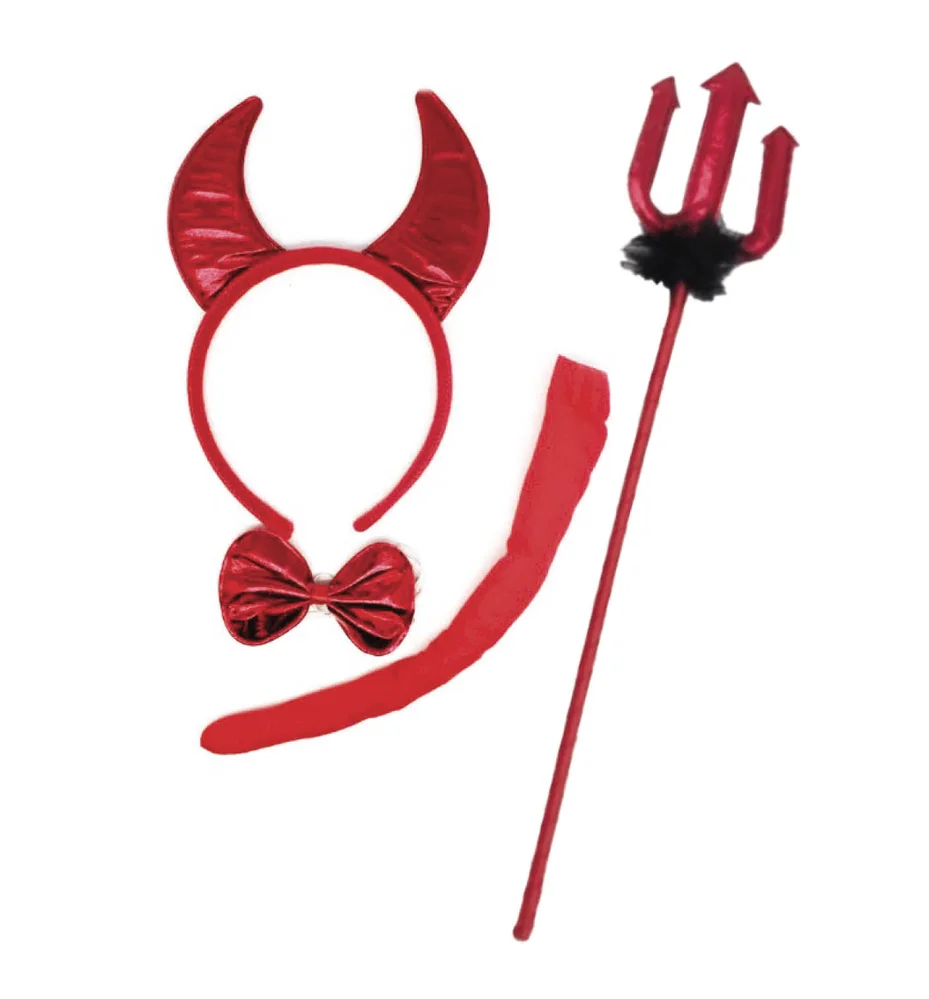 Metallic Devil Costume - 4pc Set