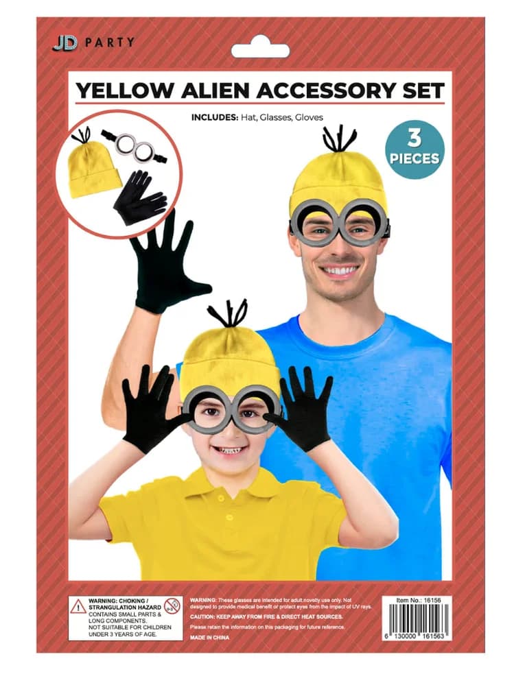 Yellow Alien Costume Kit