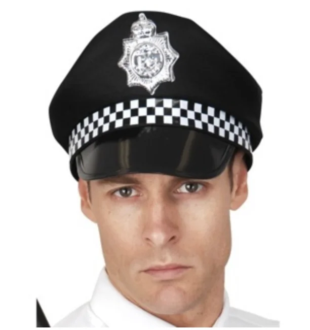 Police Costume Hat – Black