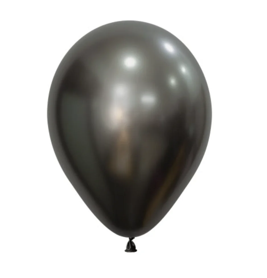 Silk Midnight Grey Balloon – 12cm
