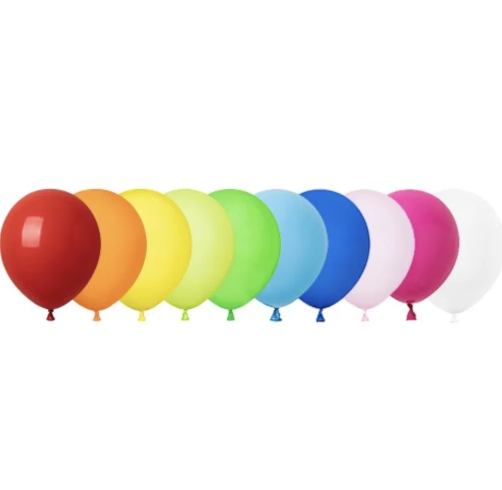 Assorted Balloon Standard (12cm ) - Pk50