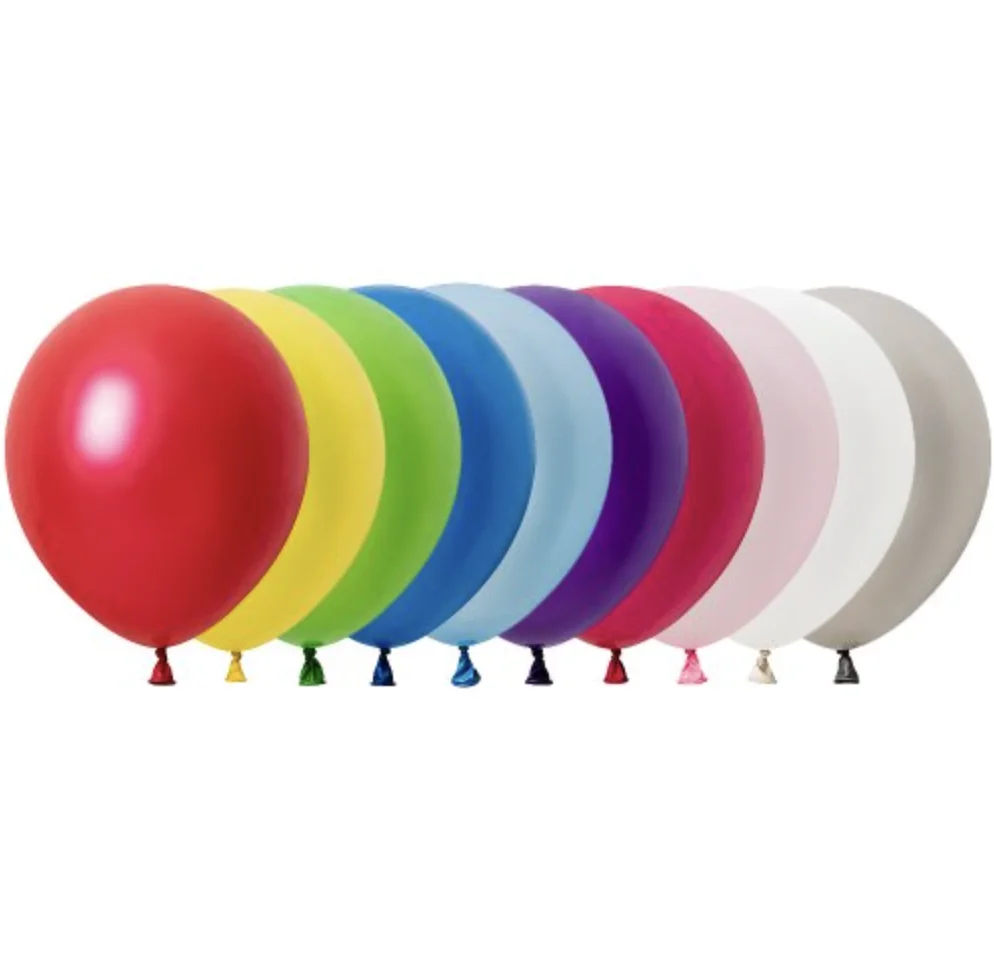 Assorted Metallic Balloons (12cm) – Pk50