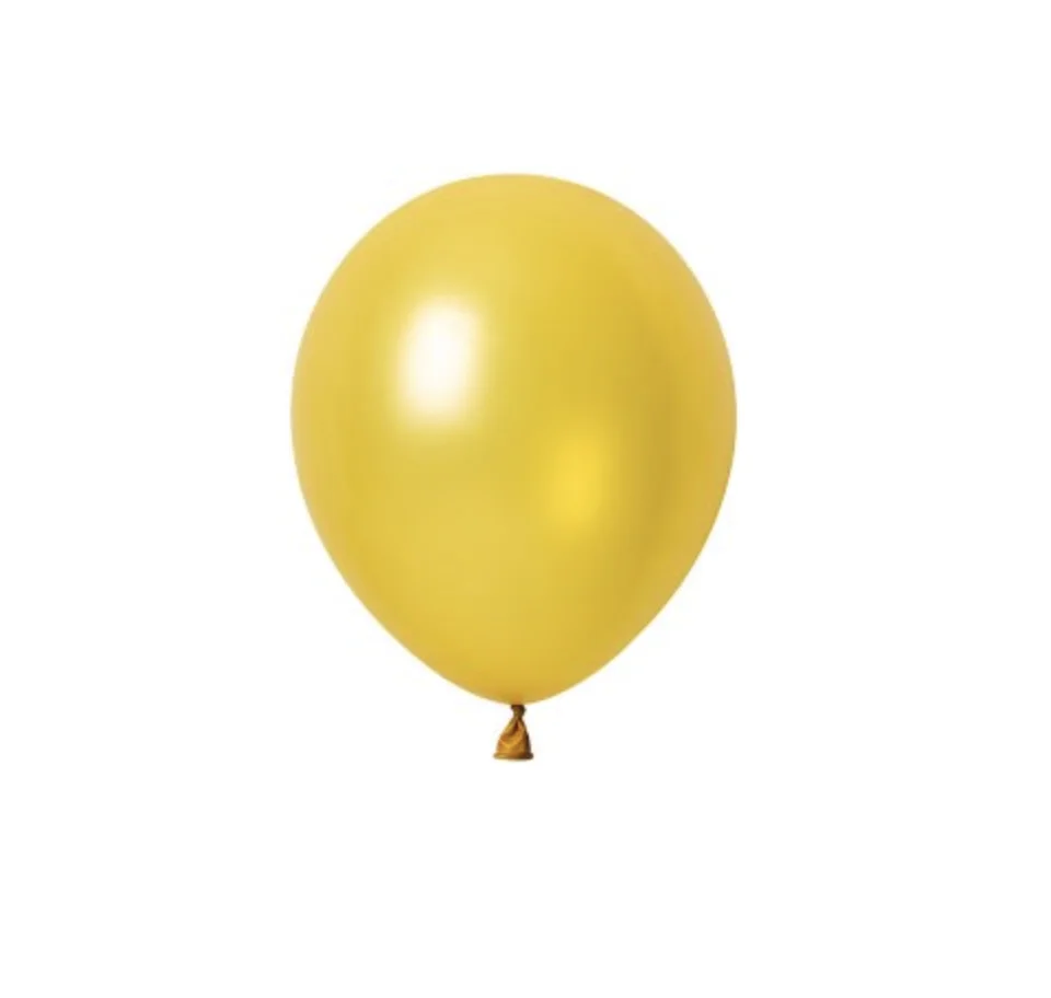 Gold Metallic Balloons 12cm – Pk50