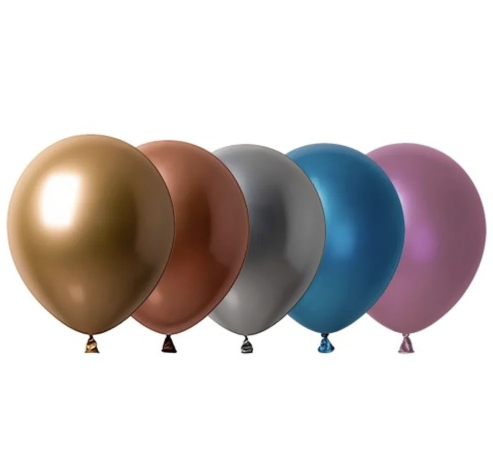 Assorted Metallic Balloons (12cm) – Pk25
