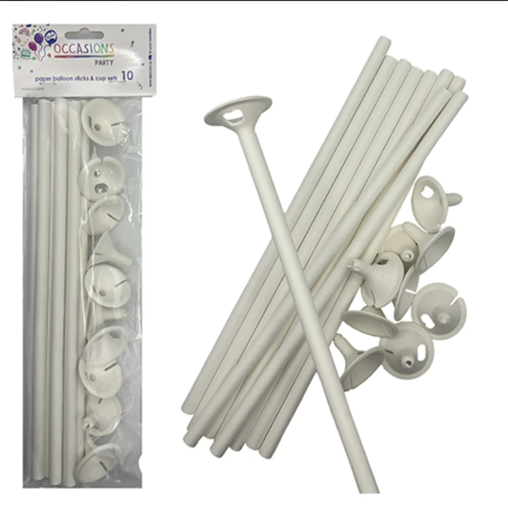 Balloon Sticks & Cups (3cm) – Pk10