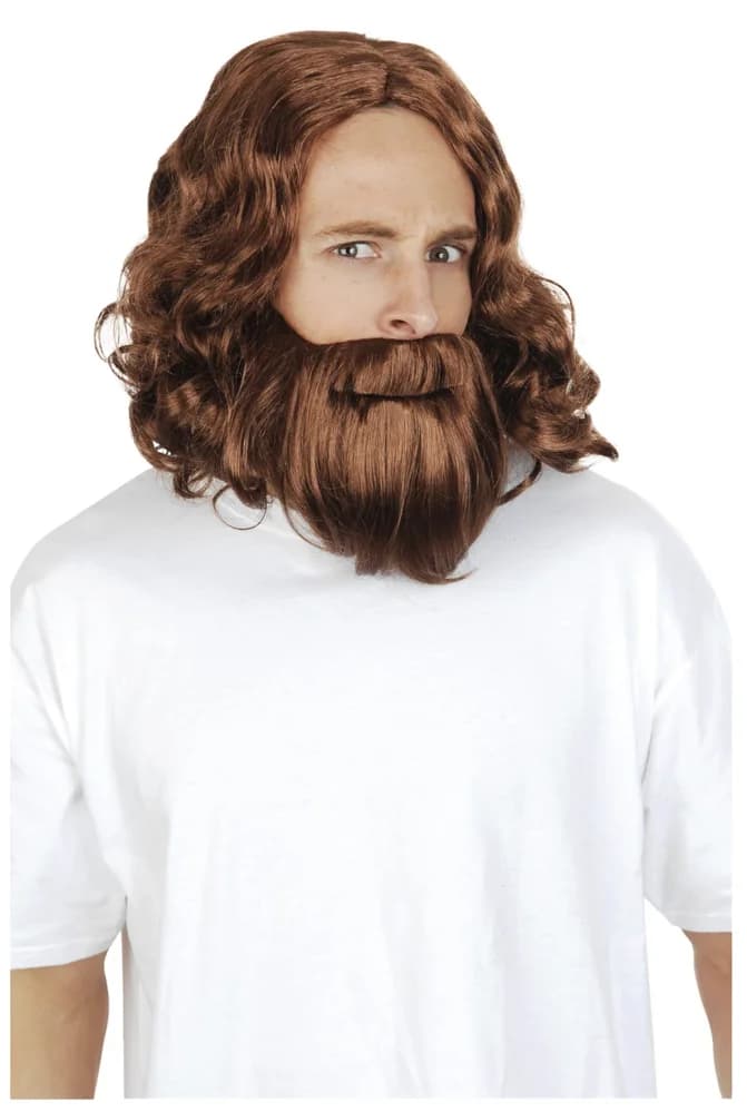 Jesus Brown Wig and Beard