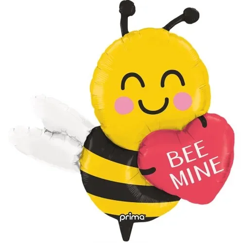 "Bee Mine" Bumblebee 32" Shaped Foil Balloon