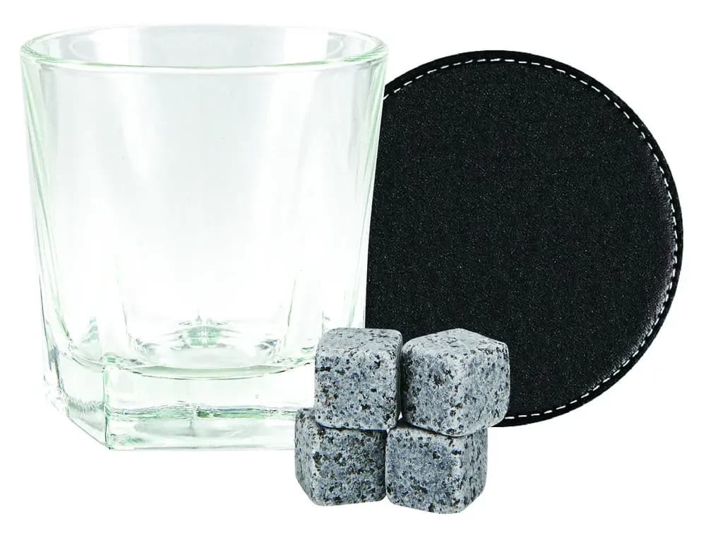 Whisky Glass Gift Set in Wooden Box