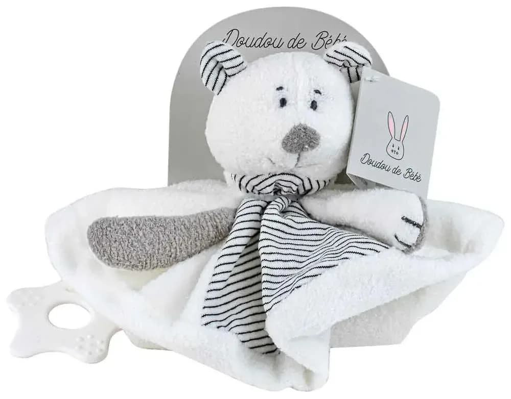 STRIPED SOFT PLUSH BEAR DOU DOU COMFORTER