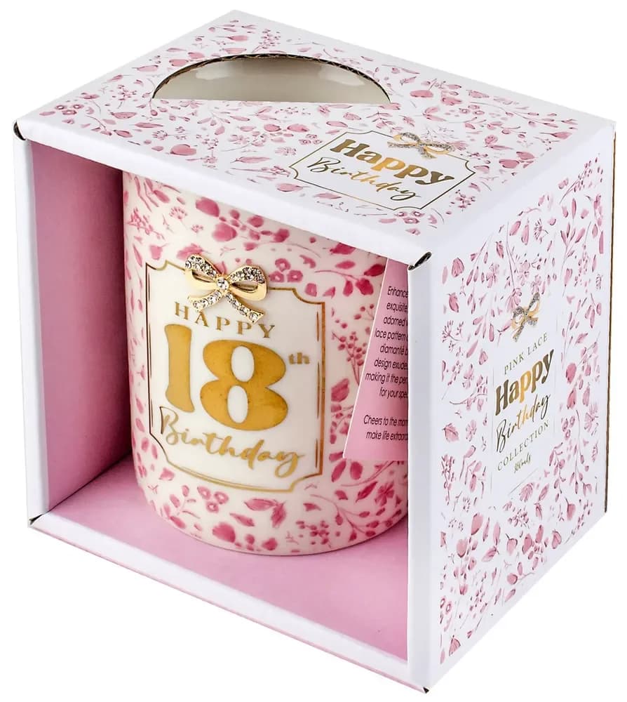 18TH BIRTHDAY BOW MUG