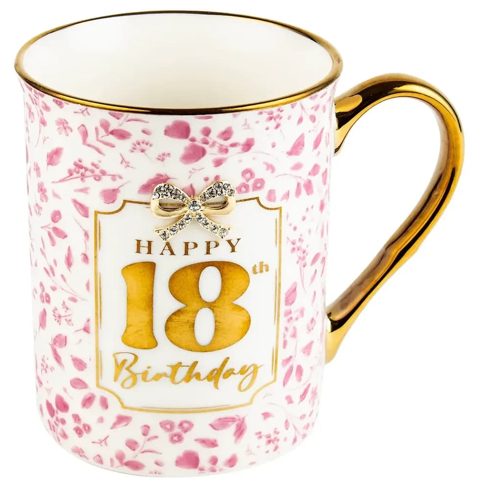 18TH BIRTHDAY BOW MUG