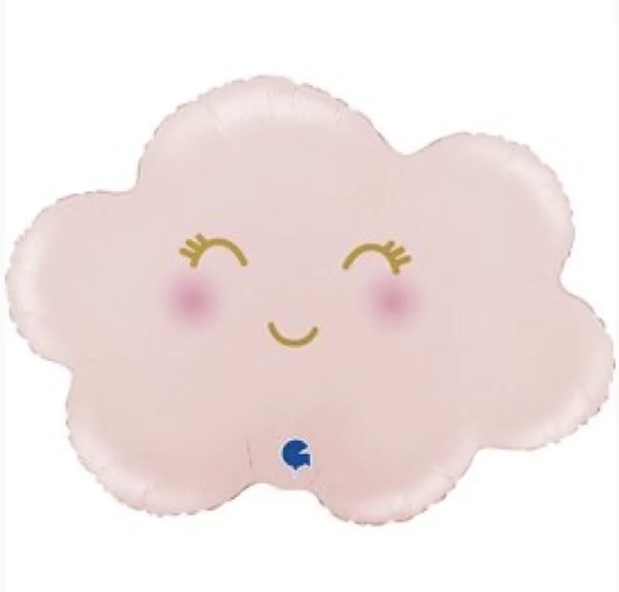 Satin Pastel Pink Cloud 30" Shaped Foil Balloon