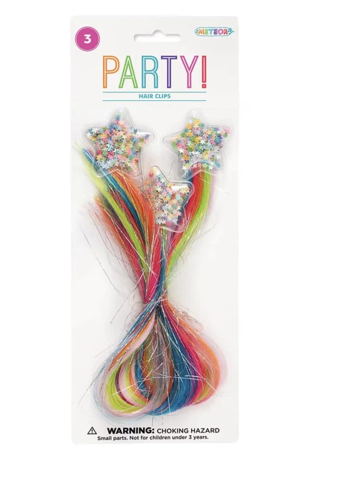 Party Hair Clips – Pk3