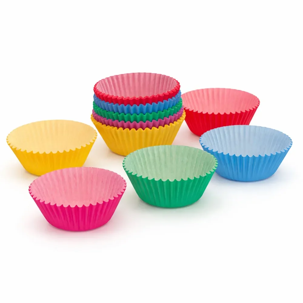 Bright Cupcake Cases 100 Pack