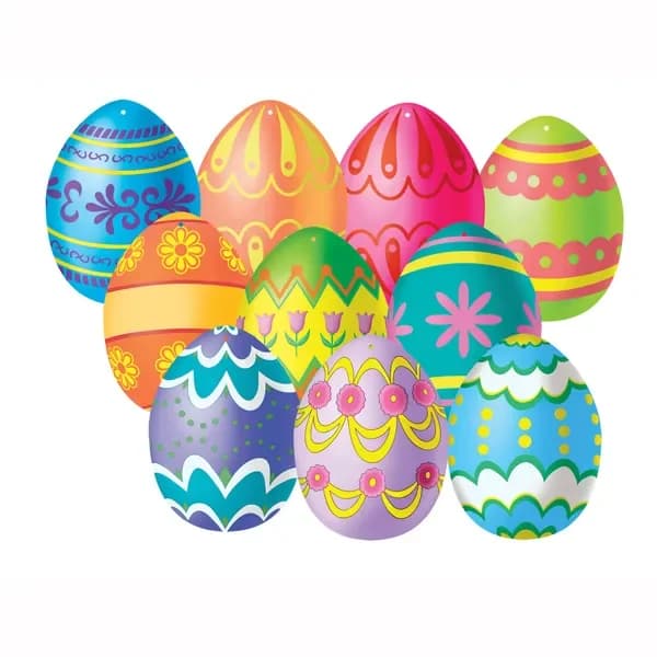 Beistle Mini Easter Egg Cutouts