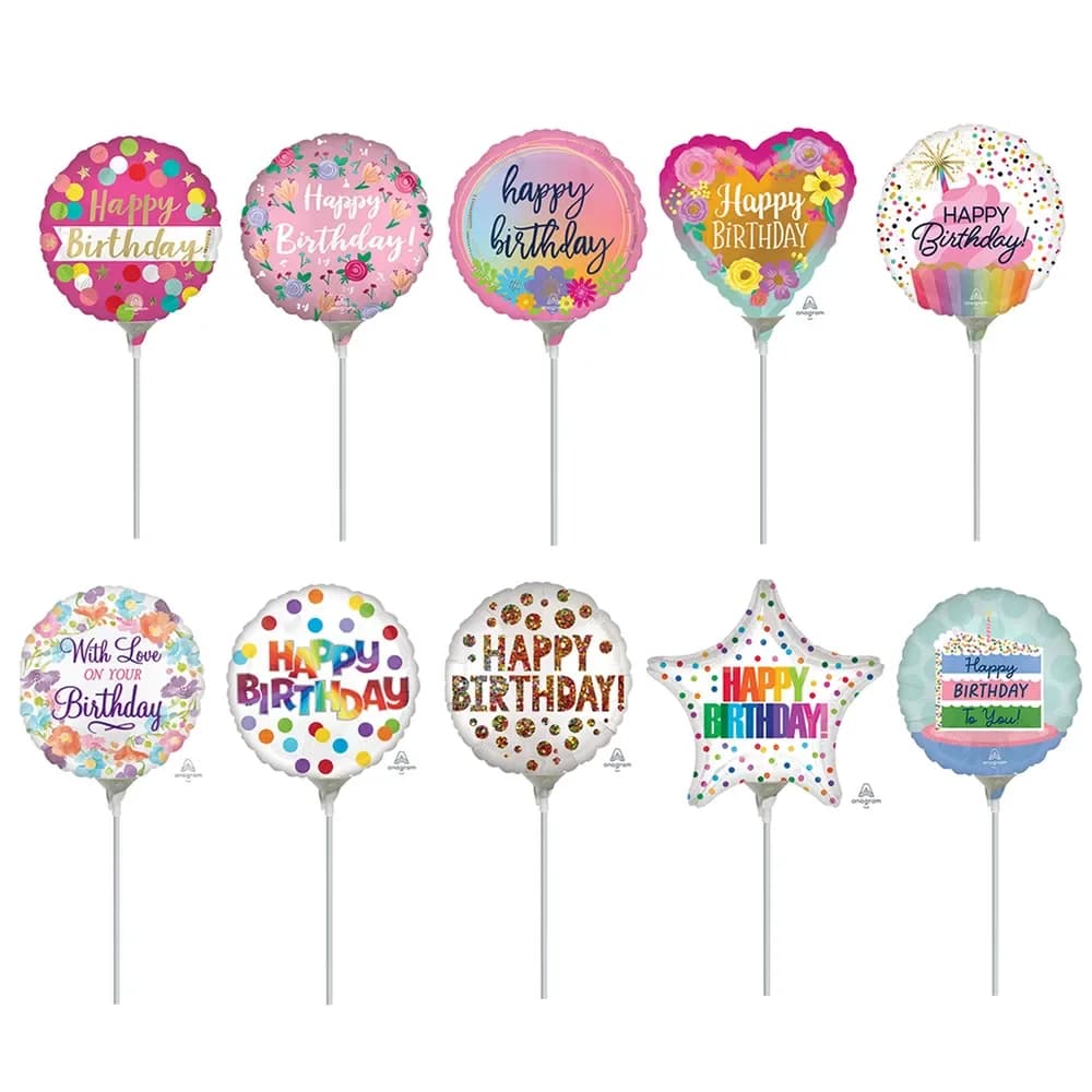 Pastel Birthday Foil Balloon 22cm