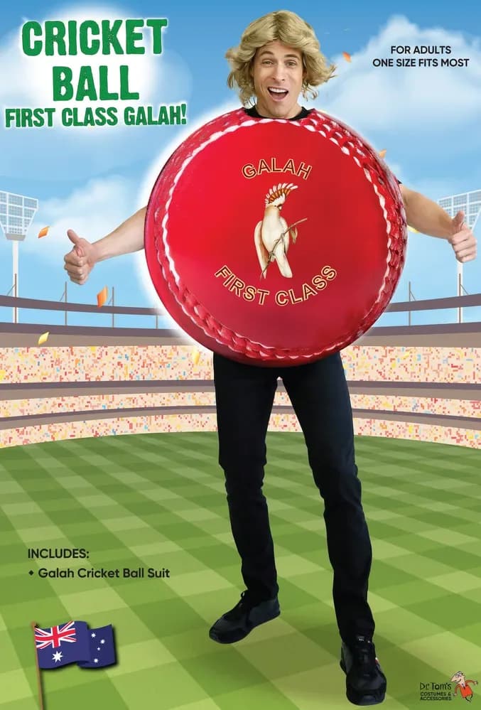 Aussie Cricket Ball Adult Costume
