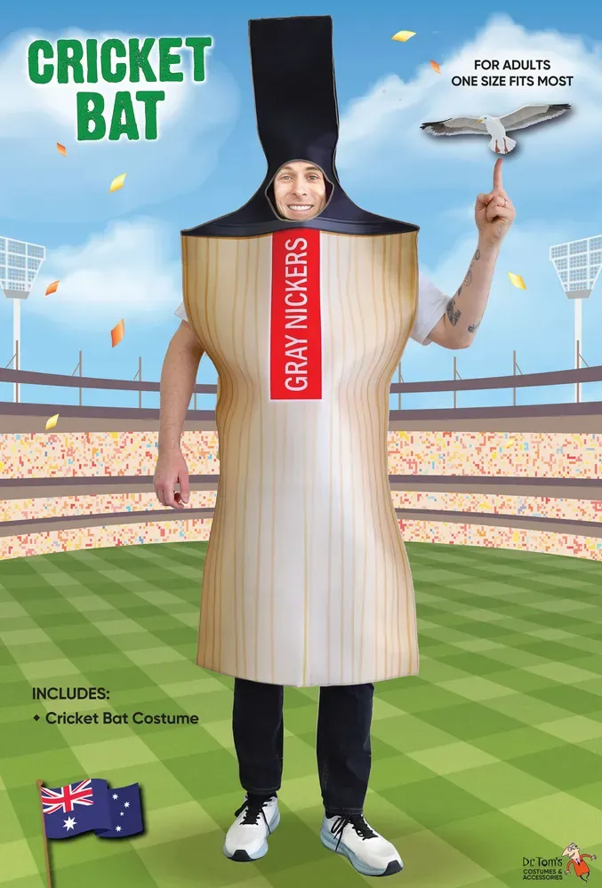 Aussie Cricket Bat Adult Costume