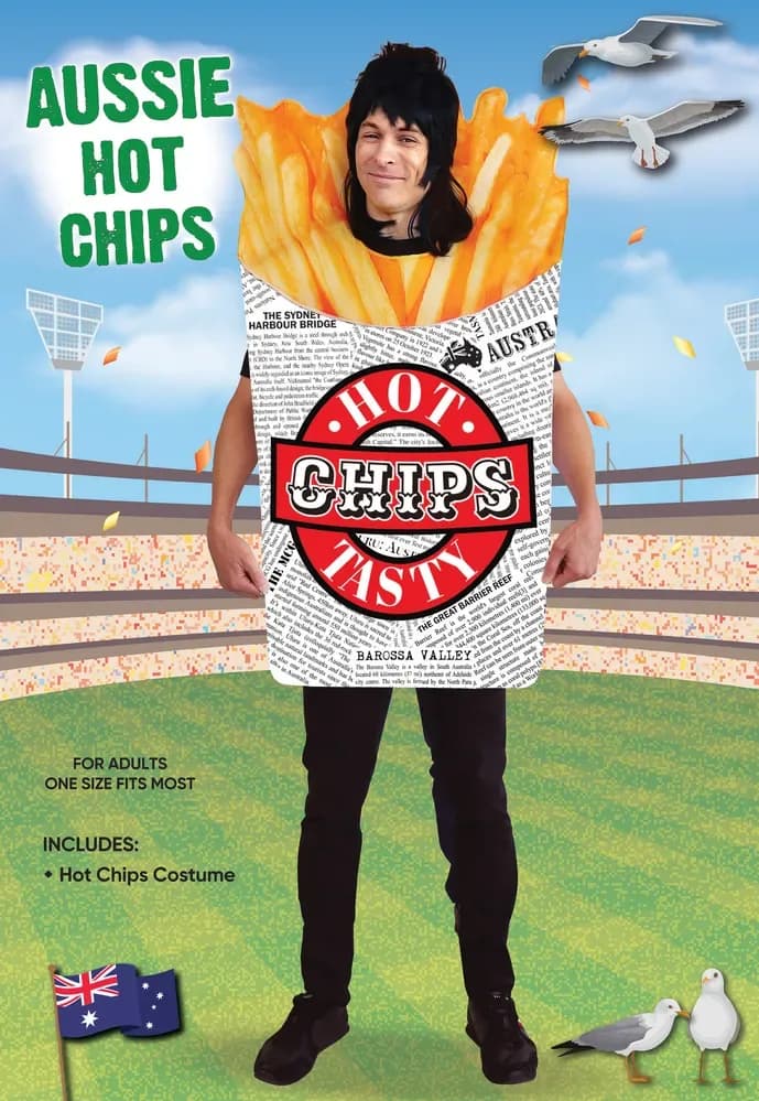 Aussie Hot Chips Adult Costume