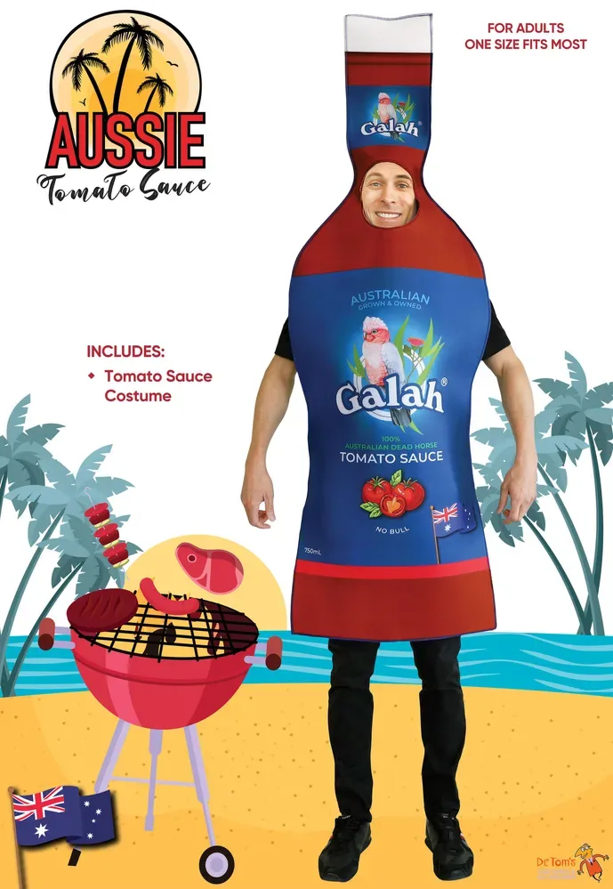Aussie Tomato Sauce Adult Costume