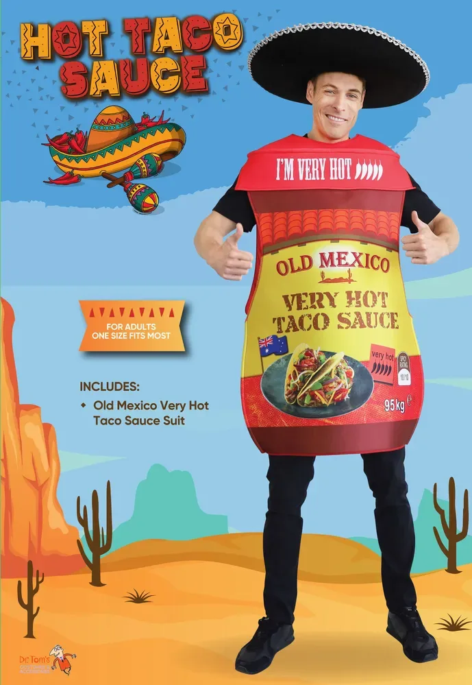 Hot Taco Sauce Adult Costume