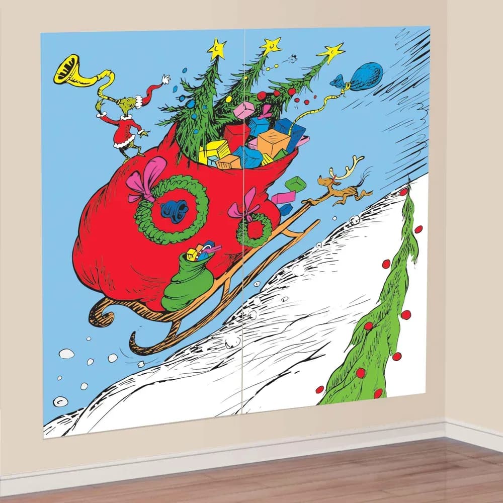 Dr. Seuss The Grinch Scene Setters Add-On Wall Decorations 2 Pack