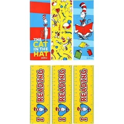 Dr. Seuss Bookmark Party Favours 12 Pack