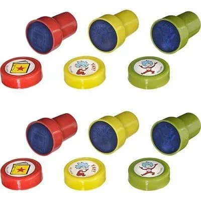 Cat in the Hat Stamps Party Favours 6 Pack