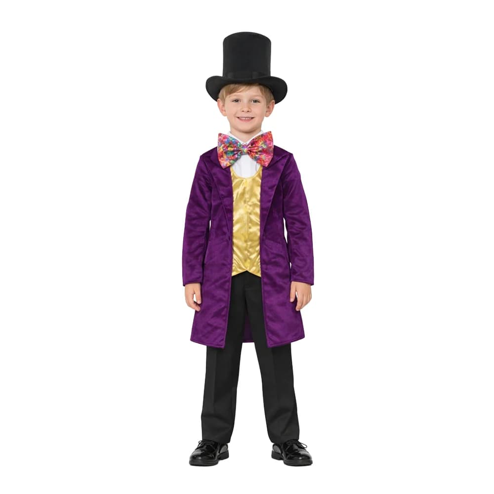 Kids Purple Tailcoat Showman Costume