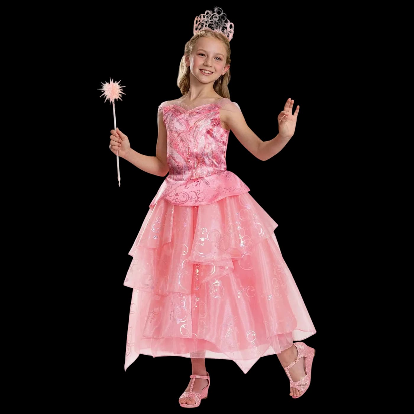 Kids Pink Princess Bubble Gown
