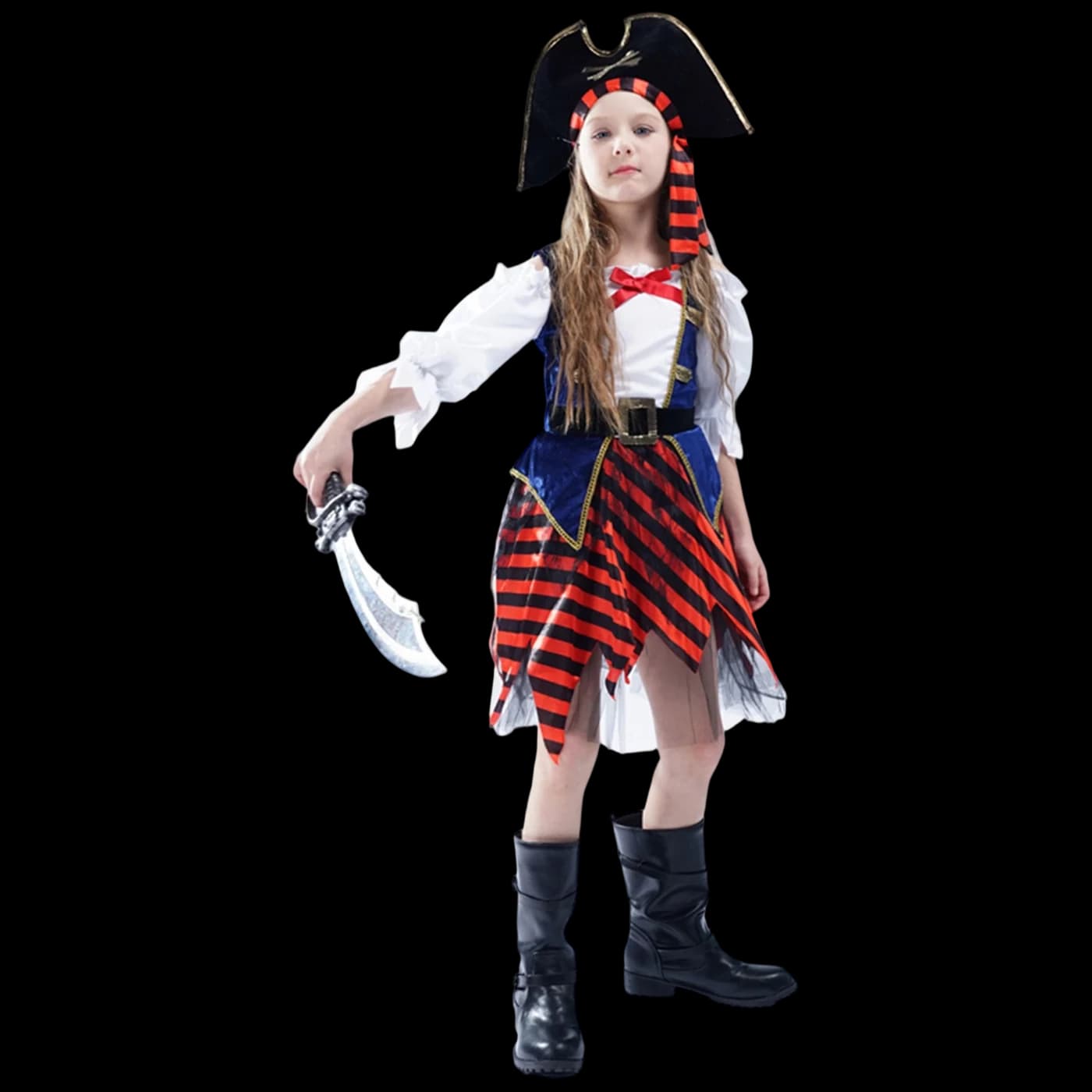 Girls Pirate Costume with Hat