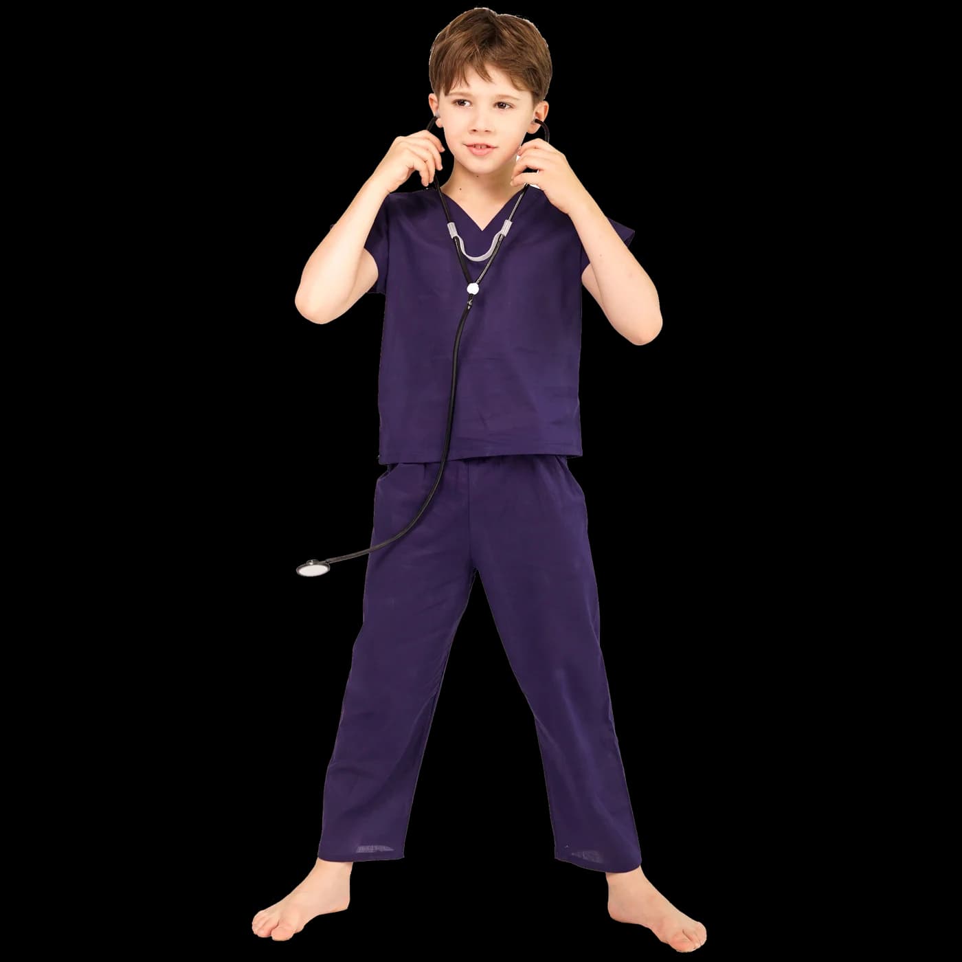 Kids Hospital Scrubs Costume (Purple)