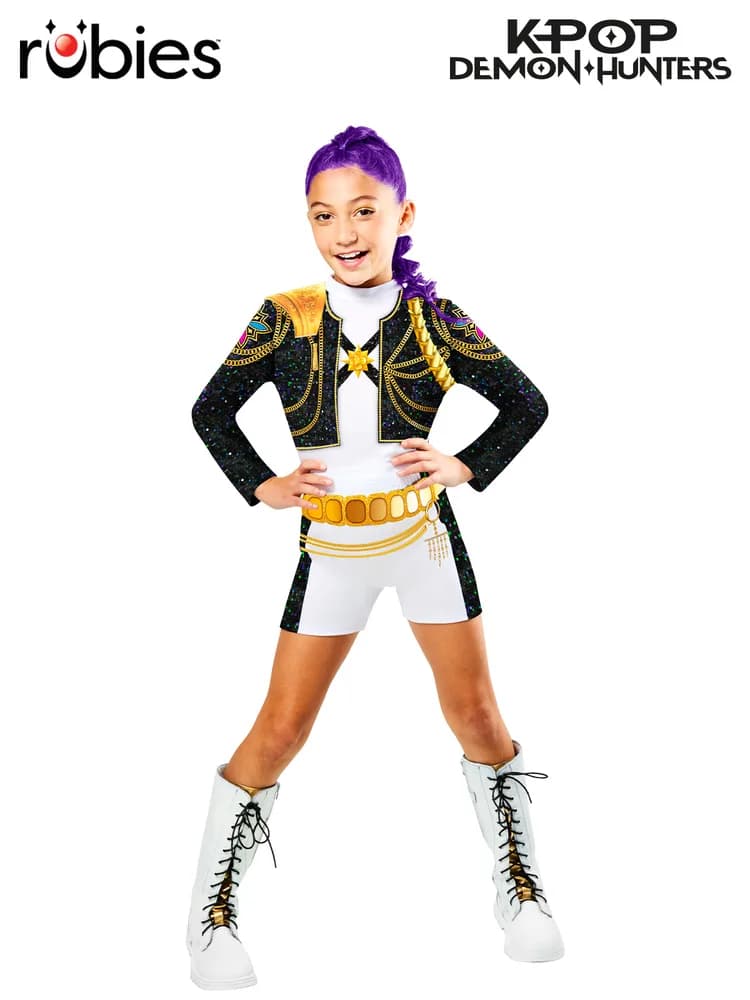 K-Pop Demon Hunters Rumi Gold Classic Costume – Child