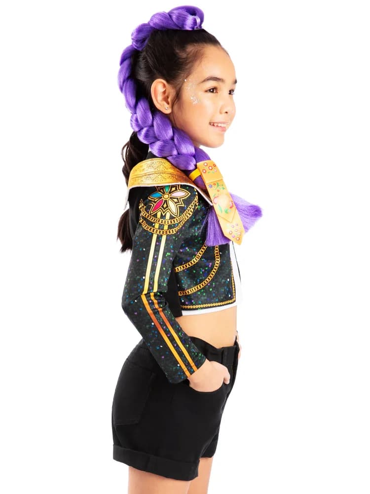 K-Pop Demon Hunters Rumi Clip-On Hair Braid 65cm – Child