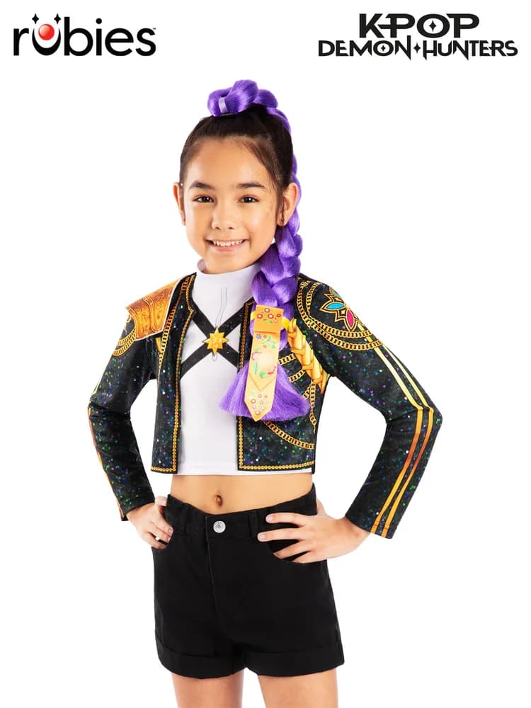 K-Pop Demon Hunters Rumi Clip-On Hair Braid 65cm – Child