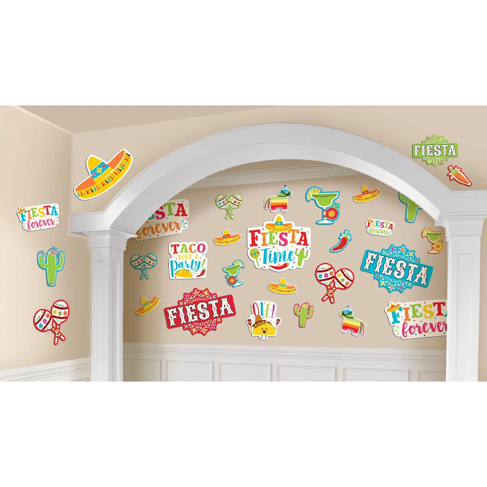 Papel Picado Fiesta Cutouts Value Pack - Pk 30