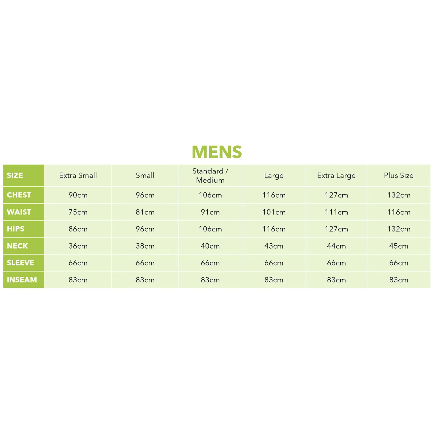 Roald Dahl Fantastic Mr Fox Men's Costume size chart