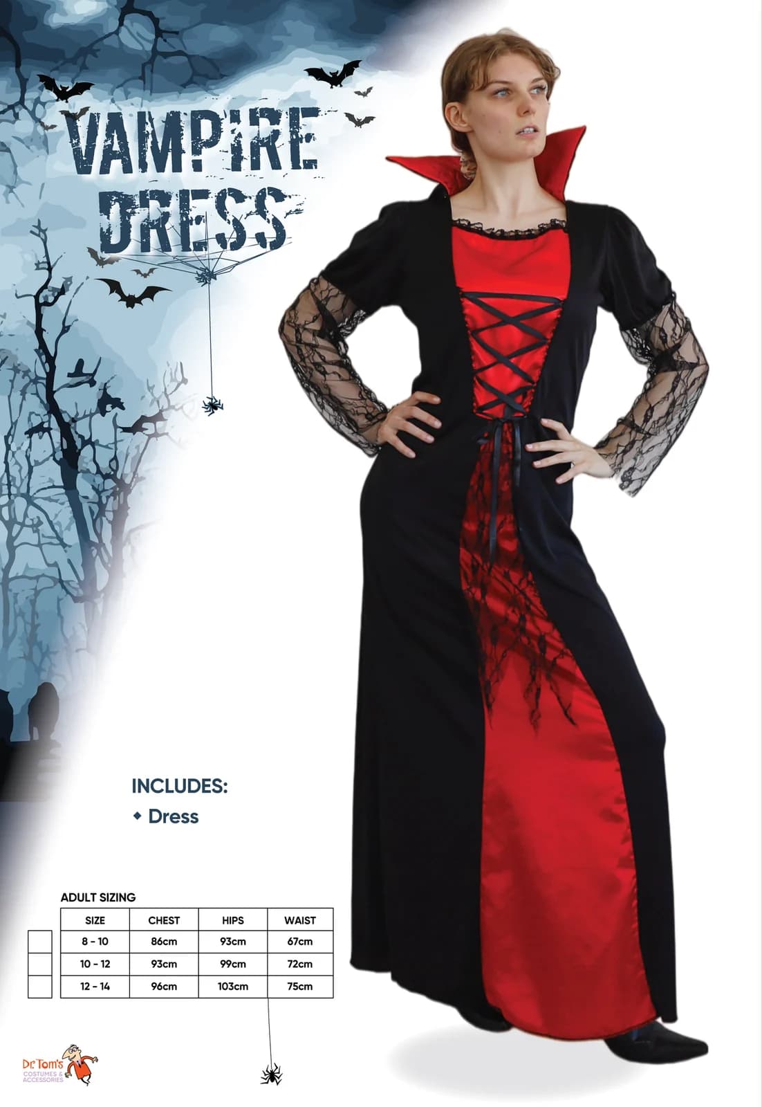 Adults Vampire Queen Costume, view 4