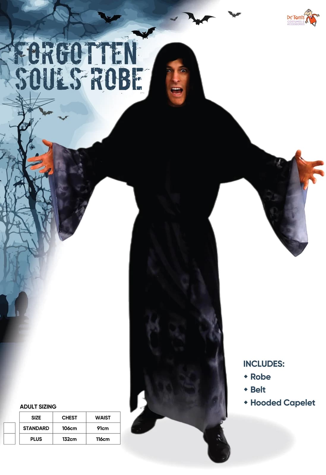 Adults Forgotten Souls Robe Costume, view 4