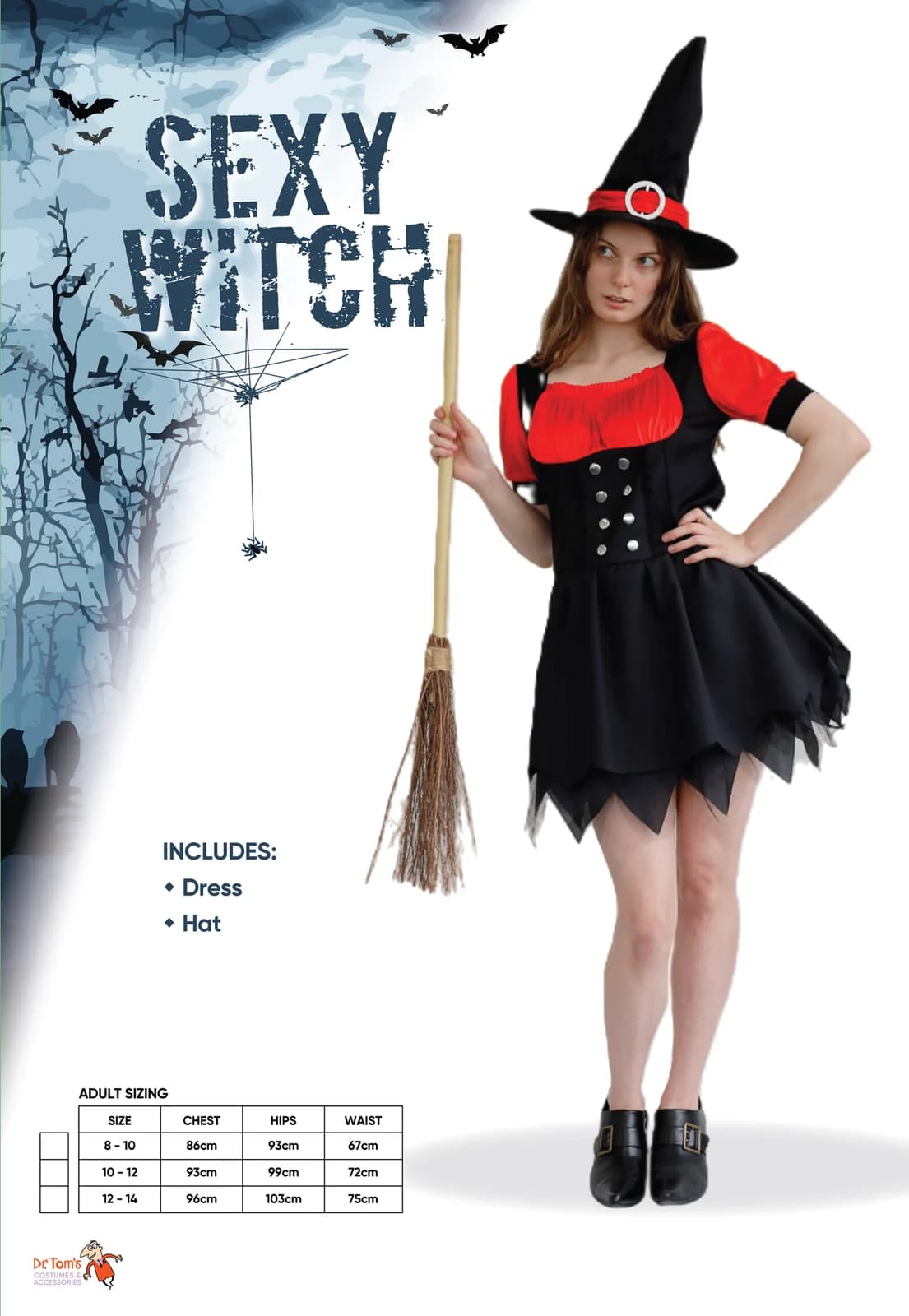 Adults Sexy Witch Costume, view 4