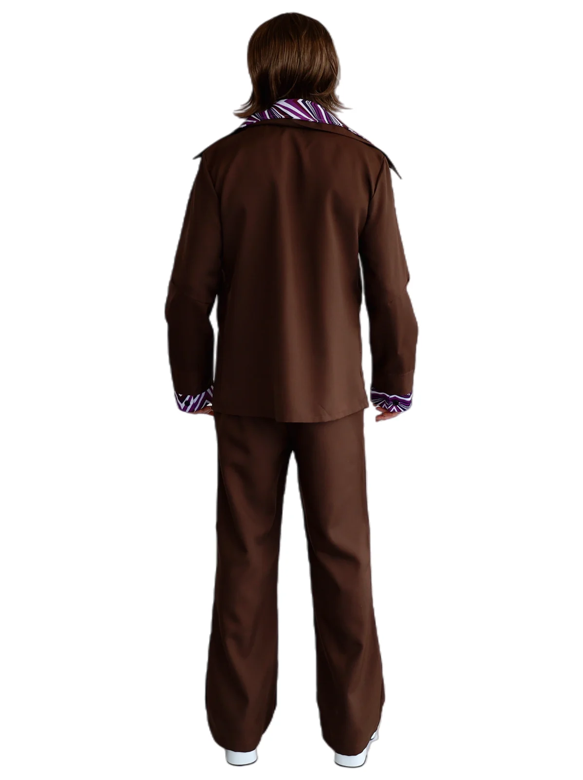 Adults Brown 70s Leisure Suit Costume, view 3