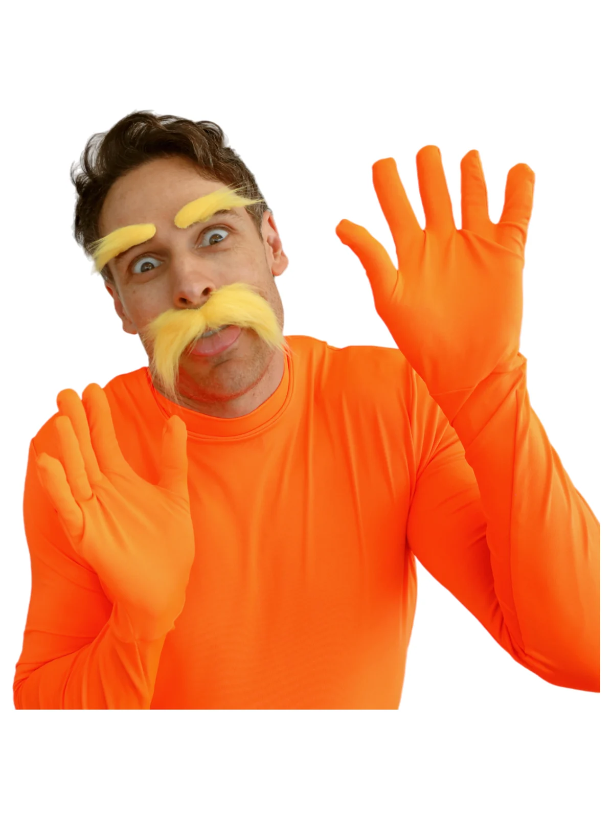Moustache and Eyebrows - Orange