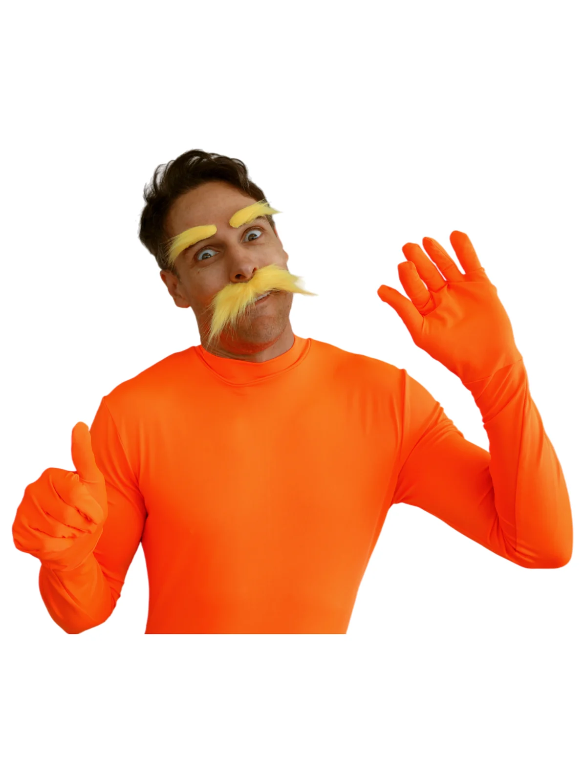 Moustache and Eyebrows - Orange, view 2