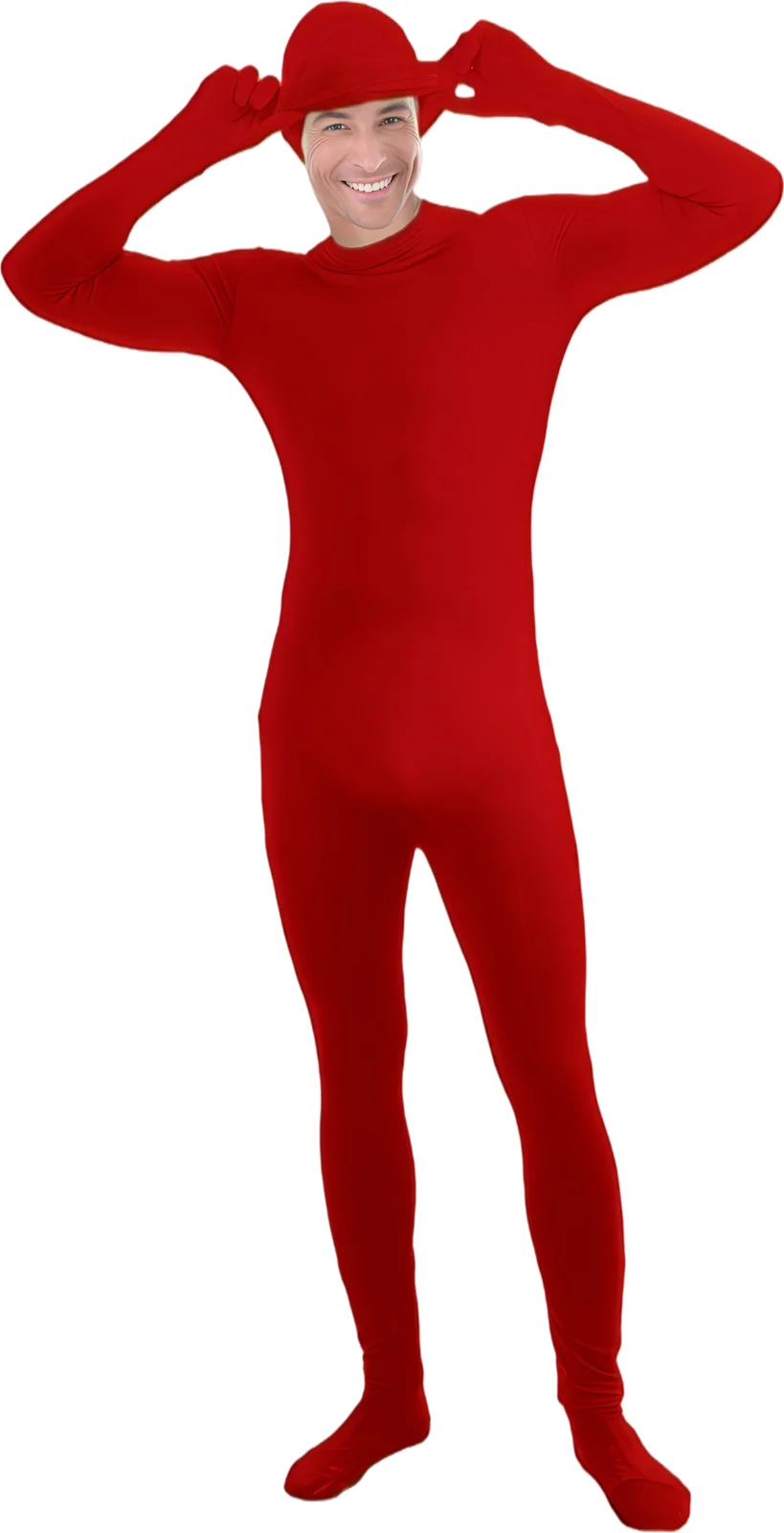 Adults Red Invisible Man Costume