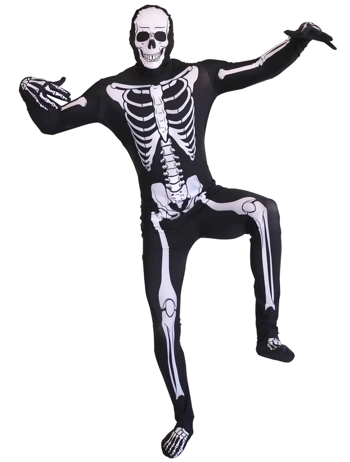 Adults Invisible Skeleton Suit Costume, view 2