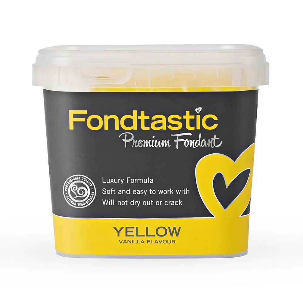 Fondtastic Premium Fondant - Yellow (1 kg)