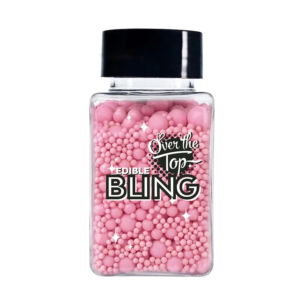 Over The Top Edible Bling Sprinkles - Pink Medley (65 g)