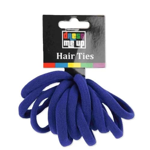 Blue Hair Ties - Pk 12