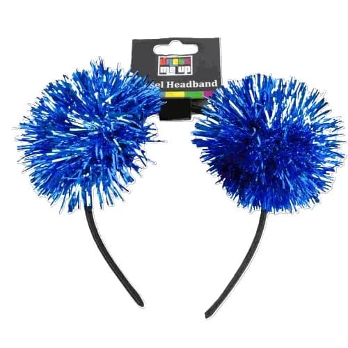 Blue Tinsel Headband