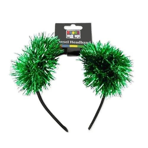 Green Tinsel Headband